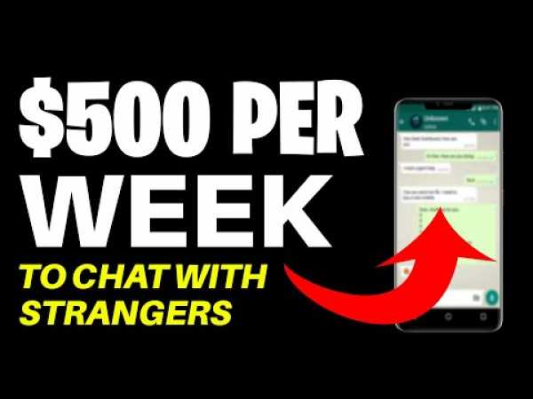 Earn WEEKLY INCOME Chatting With Strangers (Make Money Online EASY!)