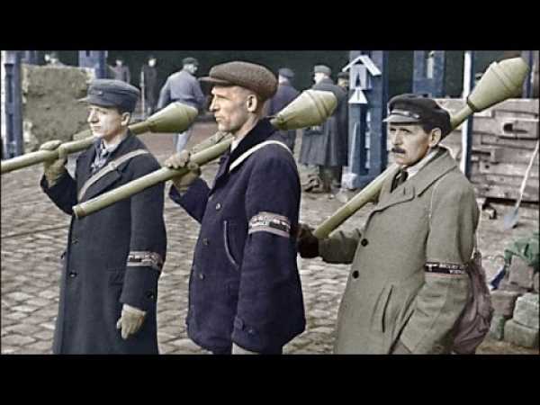 WWII - Volkssturm - Berlin 45 Color Footage