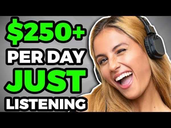 Earn $250+ A Day Online JUST LISTENING (Work From Home Jobs)