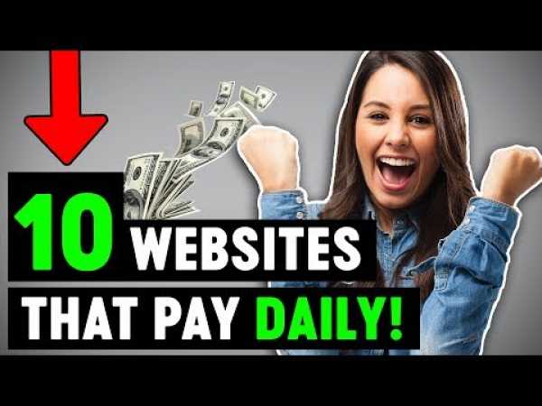 10 Websites That Will Pay You DAILY Within 24 hours! (Easy Work From Home Jobs)