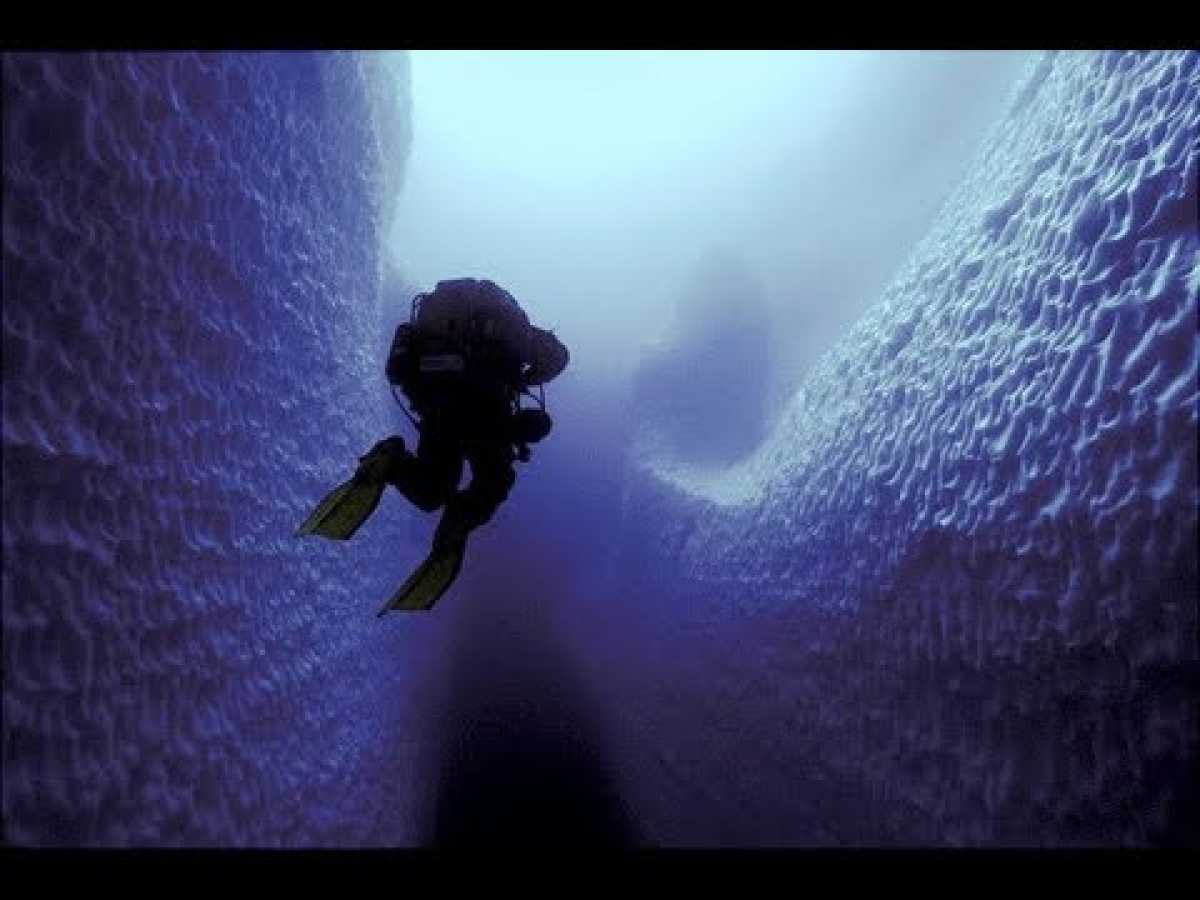 Inside Deepest Ice Caves of Mont Blanc
