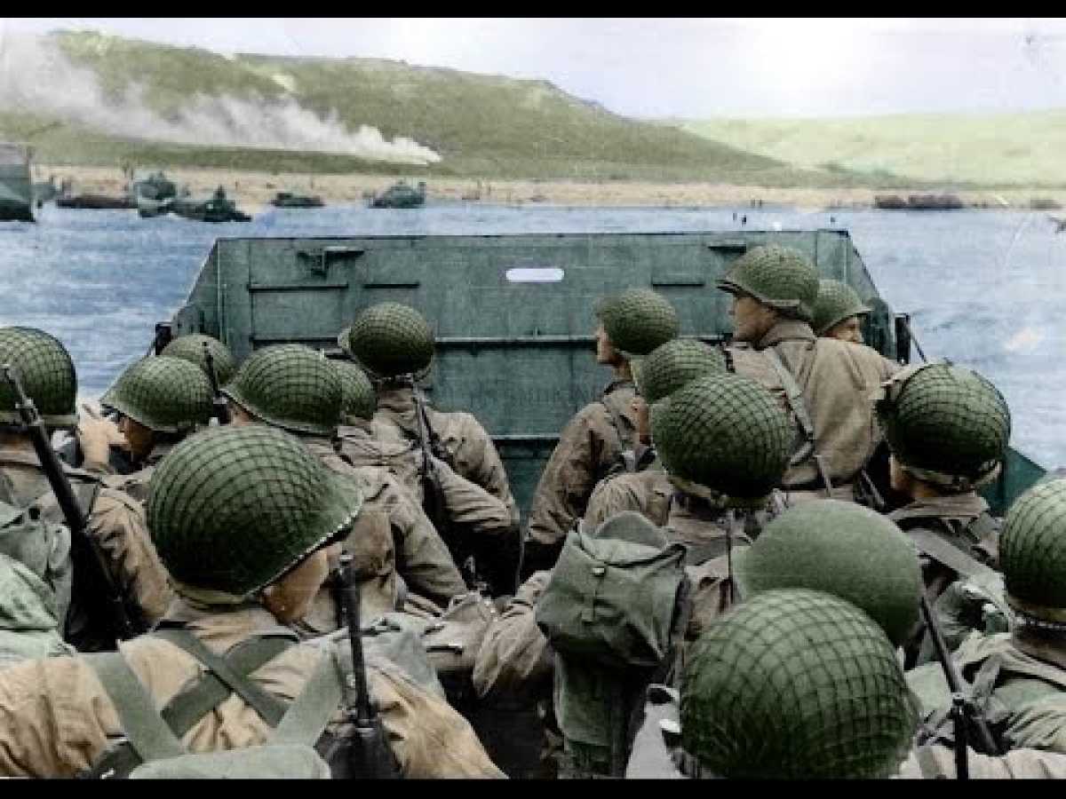 Rare - D Day Footage In Colour / 1944 WWII